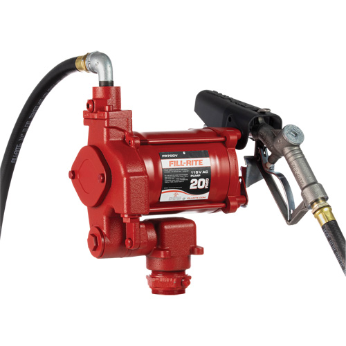 Pompes c. a. utilitaires &agrave; soupape rotative avec embout, 115 V, 20 gal./min Distribution Jean Lapalme