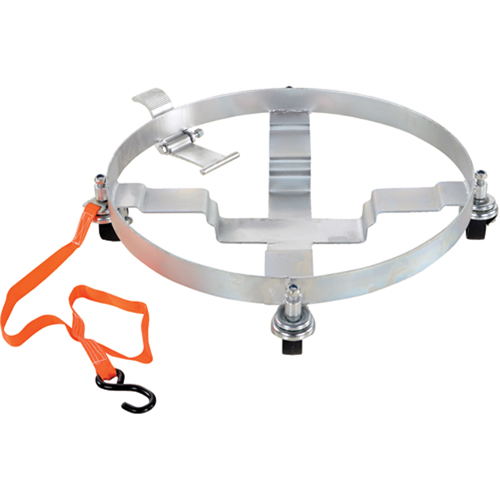 Chariots &agrave; inclinaison pour baril, Acier, Capacit&eacute;e 1200 lb, Diam&egrave;tre 23-1/2", Roue en Fonte Distribution Jean Lapalme