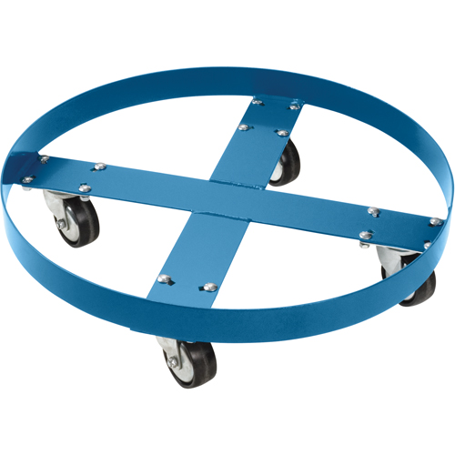 Chariot pour baril, Acier, Capacit&eacute;e 750 lb, Diam&egrave;tre 24", Roue en Polyol&eacute;fine Distribution Jean Lapalme
