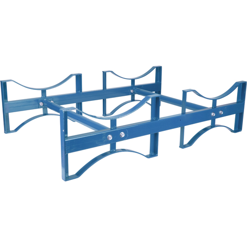 Drum Stacking Rack, 2 Drums, 1600 lbs. Capacity, 45-1/2" W x 30" D x 12-1/2" H Distribution Jean Lapalme