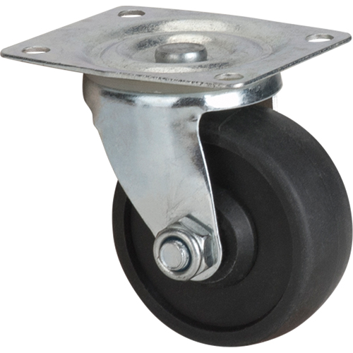 Caster, Swivel, 3" (76 mm), Polyolefin, 250 lbs. (113 kg.) Distribution Jean Lapalme