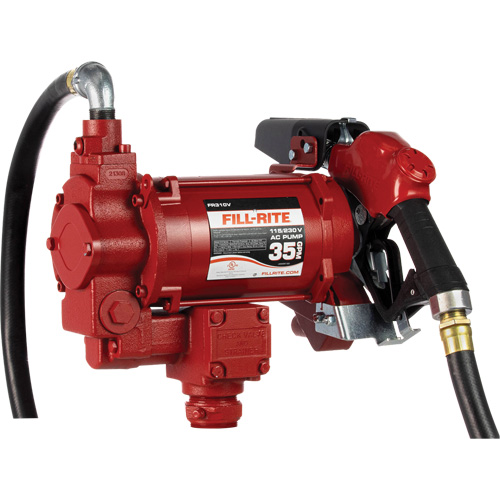 AC Utility Rotary Vane Pumps with Nozzle, 115/230 V, 35 GPM Distribution Jean Lapalme