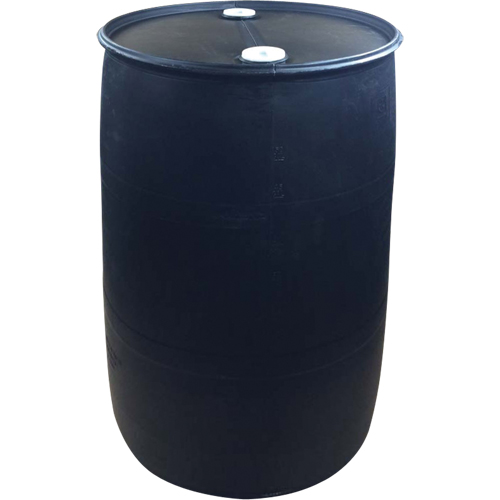 Polyethylene Drums, 55 US gal (45 imp. gal.), Closed Top, Black Distribution Jean Lapalme