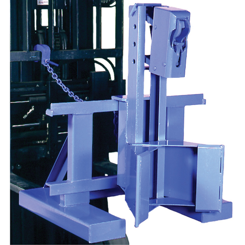 Manipulateur de barils MORSPEED 1500 pour chariot &eacute;l&eacute;vateur, Pour 55 gal. US (45 gal. imp.) Distribution Jean Lapalme