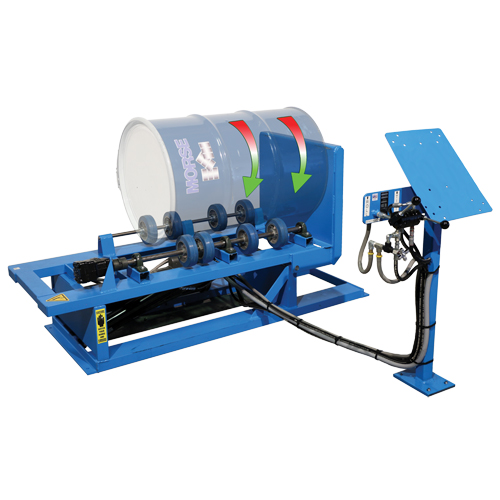 Hydra-Lift Drum Rotator / Roller, 55 US gal. (45 Imperial Gal.) Capacity, Variable Speed, 1 HP Distribution Jean Lapalme
