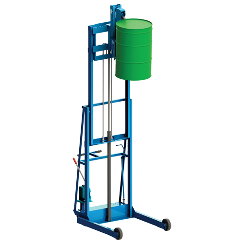 Vertical-Lift MORSPEED Drum Stacker, For 30 - 85 US Gal. (25 - 70 Imperial Gal.) Distribution Jean Lapalme