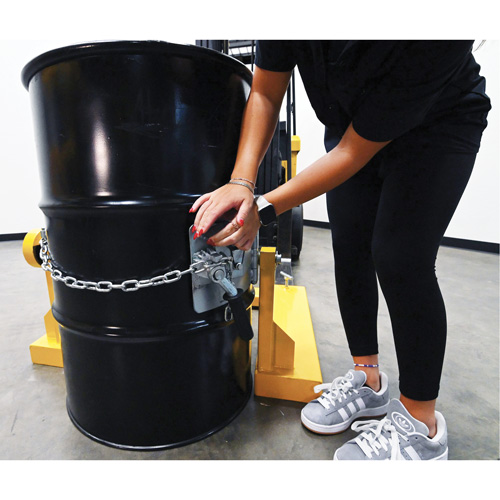 Porte-baril pour chariot &agrave; fourche, Pour 55 gal. US (45,8 gal imp&eacute;rial) Distribution Jean Lapalme