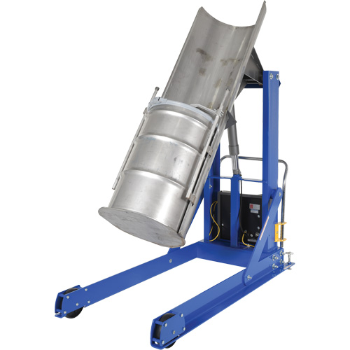 Tombereau hydraulique portatif pour baril, Pour 30 - 55 gal. US (25 - 45,8 gal. imp.) Distribution Jean Lapalme