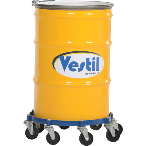 Chariot pour baril octogonal, Acier, Capacit&eacute;e 2000 lb, Diam&egrave;tre 27-1/16", Roue en Fonte Distribution Jean Lapalme