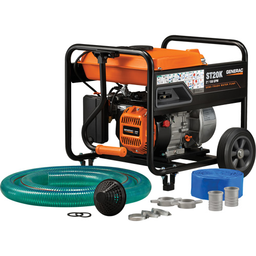 Trousse de pompe &agrave; eau &agrave; semi-r&eacute;sidus, 158 gal./min, 208 cc, 4 cycles OHV Distribution Jean Lapalme