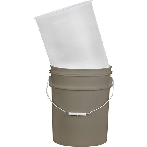Plastic Pail Liner, 11-1/4" Dia. x 14" H, 5 US gal (4.16 imp. Gal.) Capacity Distribution Jean Lapalme