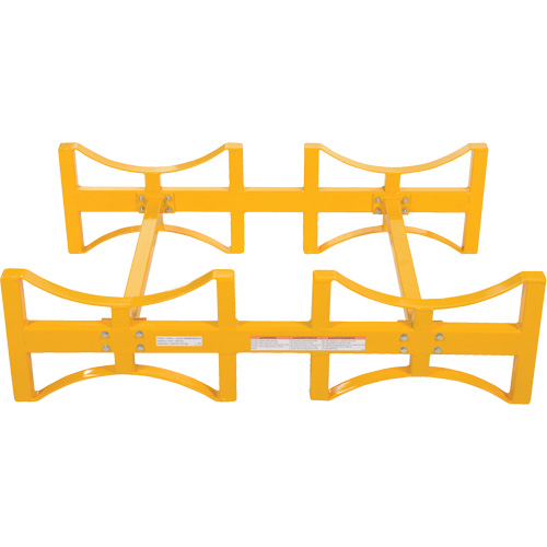 Steel Stackable Drum Rack, 2 Drums, 1600 lbs. Capacity, 45-1/2" W x 29-7/8" D x 12-3/4" H Distribution Jean Lapalme