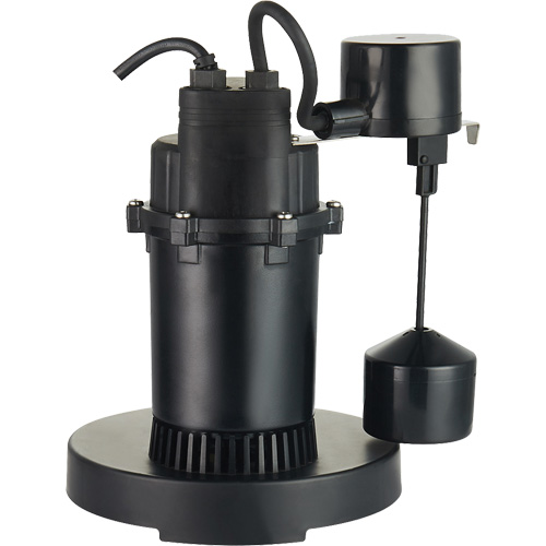 Pompe de puisard submersible thermoplastique, 2560 gal./h, 115 V, 4,6 A, 1/3 CV Distribution Jean Lapalme