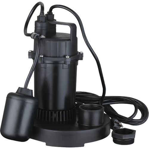 Pompe de puisard submersible thermoplastique, 2560 gal./h, 115 V, 4,6 A, 1/3 CV Distribution Jean Lapalme
