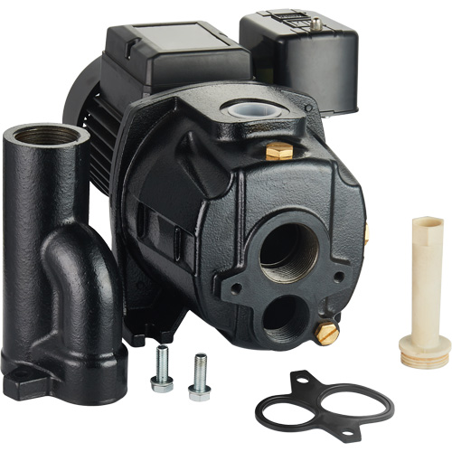 Pompe &agrave; jet en fonte &agrave; double tension transformable, 115 V/230 V, 1400 gal./h, 3/4 CV Distribution Jean Lapalme