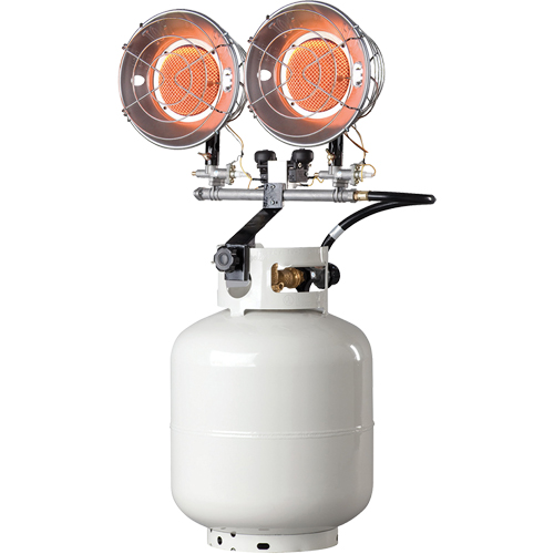 Double Tank-Top Heater, Radiant Heat, Propane, 30000 BTU/H Distribution Jean Lapalme