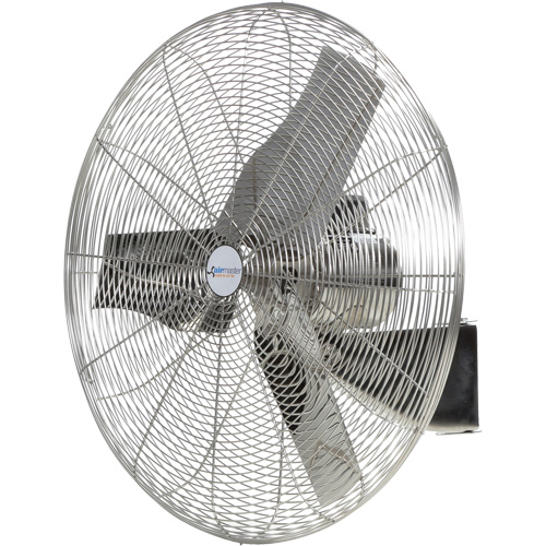 Ventilateurs en acier inoxydable lavables &agrave; grande eau pour service alimentaire, Industriel, 1 vitesses, Diam&egrave;tre de 24" Distribution Jean Lapalme