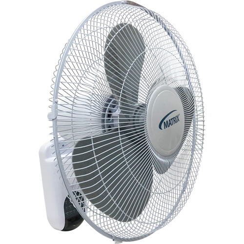 Wall Mount Oscillating Fan, Commercial, 3 Speed, 16" Diameter Distribution Jean Lapalme