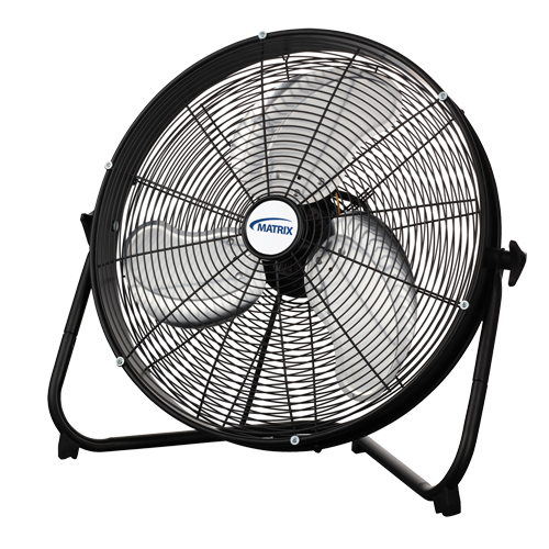High Velocity Floor Fan, Commercial, 3 Speed, 20" Diameter Distribution Jean Lapalme