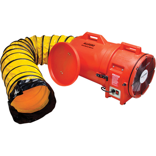 Souffleur avec contenant & conduite ALLEGRO INDUSTRIES, 1 CV, 1842 pi³/min Distribution Jean Lapalme