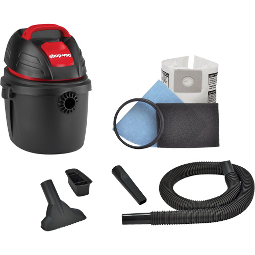 Aspirateur portable pour atelier, Secs-humides, 2,5 CV, 2,5 gal. US (9,5 litres) Distribution Jean Lapalme