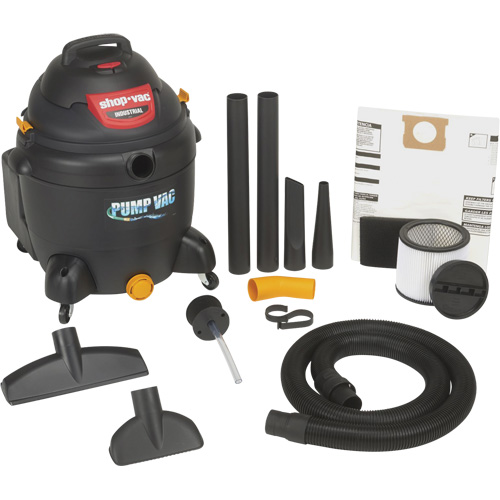 Built-In Pump Shop Vacuum, Wet-Dry, 6 HP, 18 US Gal. (68.1 Litres) Distribution Jean Lapalme