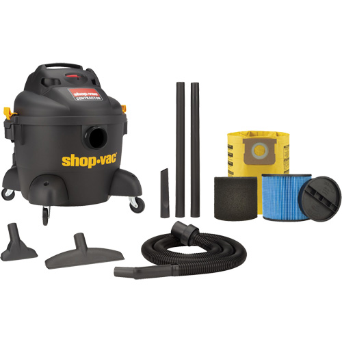 Aspirateur d'atelier s&eacute;rie entrepreneur, Secs-humides, 3,5 CV, 6 gal. US (22,7 litres) Distribution Jean Lapalme