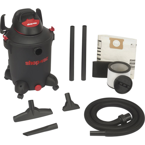 Aspirateur utilitaire pour atelier, Secs-humides, 5 CV, 10 gal. US (37,9 litres) Distribution Jean Lapalme