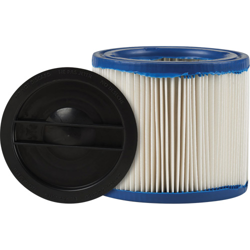 Petit filtre pour aspirateur pour d&eacute;bris secs/humides CleanStream Gore, Cartouche/Hepa, Pour 1 - 6 gal. US Distribution Jean Lapalme