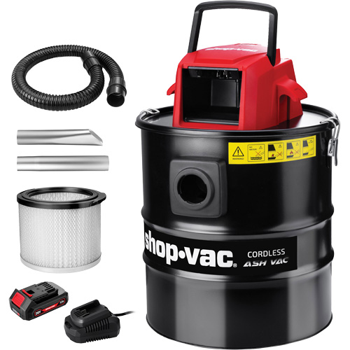 Aspirateur sans fil pour cendres, 20 V, Capacit&eacute; 5 gal. Distribution Jean Lapalme