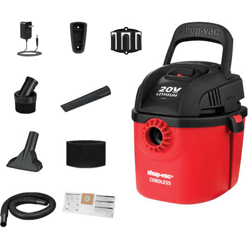 Aspirateur humide/sec sans fil, 20 V, Capacit&eacute; 1 gal. Distribution Jean Lapalme