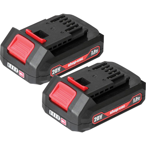 Piles au lithium 2.0Ah- Paquet de 2, 20 V Distribution Jean Lapalme