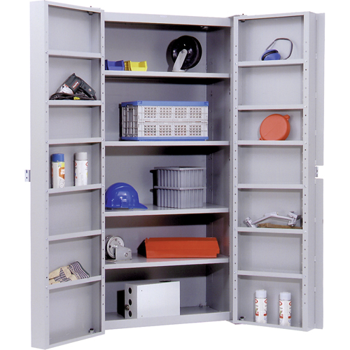 Armoires robustes &agrave; portes creuses, 38" la x 24" p x 72" h, 4 tablettes Distribution Jean Lapalme