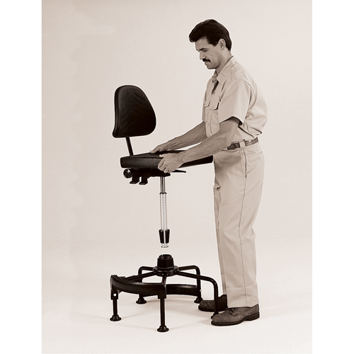 Industrial Stool, Stationary, Adjustable Height, 250 lbs. Capacity Distribution Jean Lapalme