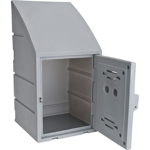 Casier, 15" x 15" x 31", Gris, Assembl&eacute; Distribution Jean Lapalme