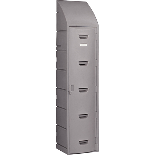 Casier, 15" x 18" x 73", Gris, Assembl&eacute; Distribution Jean Lapalme