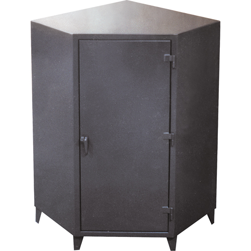 Corner Cabinets, Steel, 4 Shelves, 72" H x 48" W x 24" D, Grey Distribution Jean Lapalme