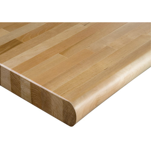 Dessus d'&eacute;tabli en bois dur stratifi&eacute;, 60" la x 36" p, Bordure Arrondi, &eacute;paisseur 1-3/4" Distribution Jean Lapalme