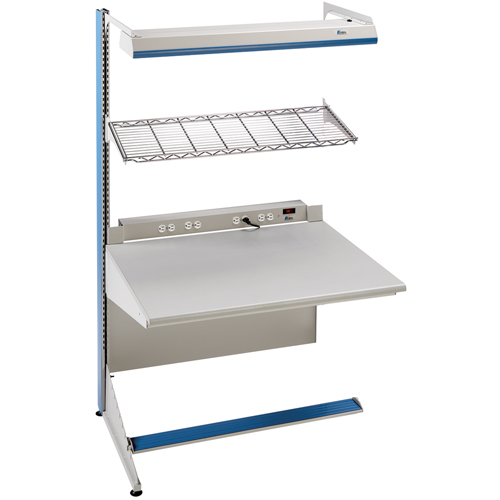 Postes de travail modulaires ergonomiques - Exemples de configurations - A-SA Ajouts &agrave; un c&ocirc;t&eacute;, 36" la x 28" p x 84" h, Ajout &agrave; un c&ocirc;t&eacute; Distribution Jean Lapalme