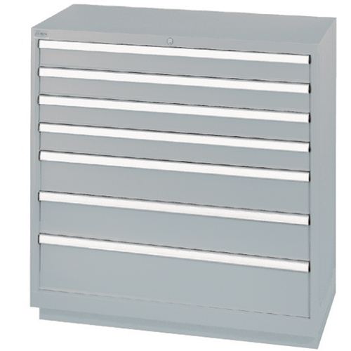 Drawer Cabinets, 7 Drawers, 40-1/4" W x 22-1/2" D x 41-3/4" H, Grey Distribution Jean Lapalme