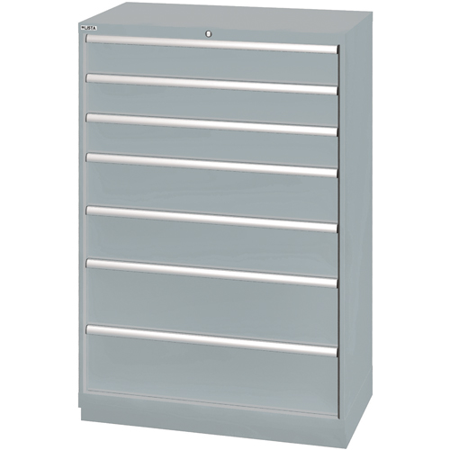 Armoires de rangement avec tiroirs, 7 tiroirs, 40-1/4" la x 22-1/2" p x 59-1/2" h, Gris Distribution Jean Lapalme