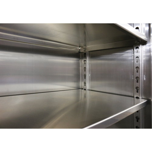 Extra Heavy-Duty Cabinet Shelf, 72" x 24", 1525 lbs. Capacity, Stainless Steel, Grey Distribution Jean Lapalme