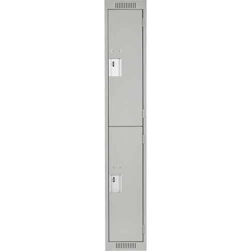 Casiers Clean Line, 2 niveaux, 12" x 18" x 72", Acier, Gris, Rivet (assembl&eacute;) Distribution Jean Lapalme