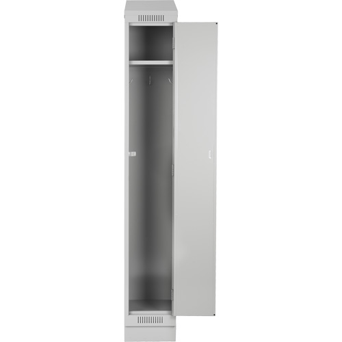 Clean Line Lockers, 3 -tier, Bank of 4, 48" x 18" x 76", Steel, Charcoal, Rivet (Assembled) Distribution Jean Lapalme