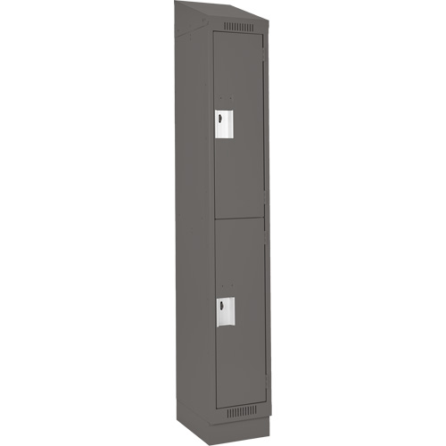 Casiers Clean Line, 2 niveaux, 12" x 18" x 82", Acier, Charbon, Rivet (assembl&eacute;) Distribution Jean Lapalme