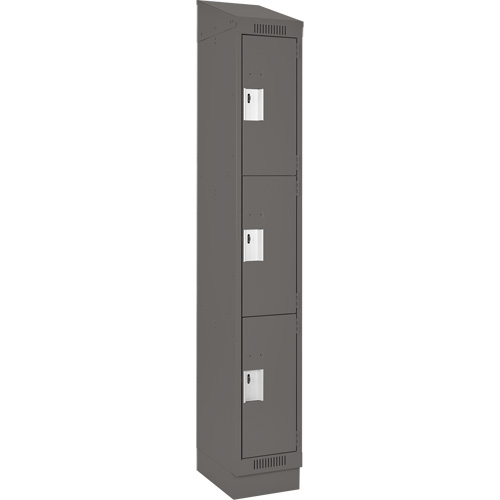 Casiers Clean Line, 3 niveaux, 12" x 18" x 82", Acier, Charbon, Rivet (assembl&eacute;) Distribution Jean Lapalme
