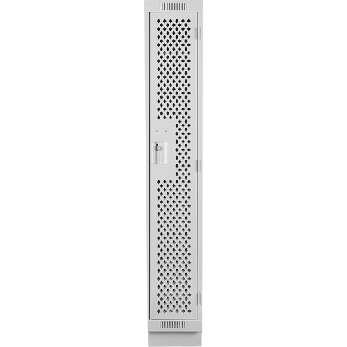 Clean Line Lockers, 12" x 18" x 76", Steel, Grey, Rivet (Assembled), Perforated Distribution Jean Lapalme