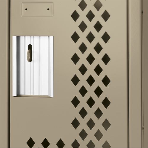 Casiers Clean Line, Bloc de 3, 36" x 15" x 72", Acier, Beige, Rivet (assembl&eacute;), Perfor&eacute; Distribution Jean Lapalme