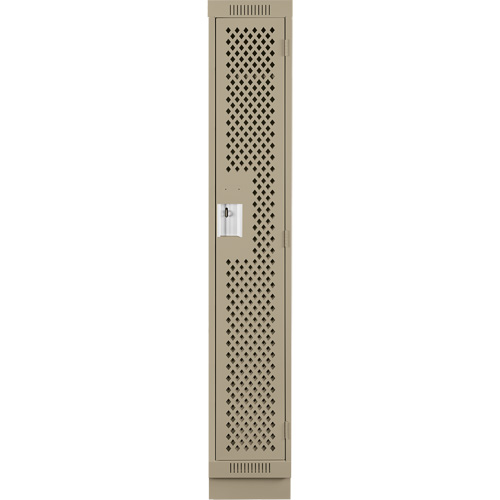 Casiers Clean Line, 12" x 15" x 76", Acier, Beige, Rivet (assembl&eacute;), Perfor&eacute; Distribution Jean Lapalme
