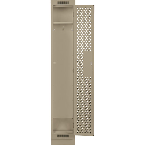 Casiers Clean Line, 12" x 15" x 76", Acier, Beige, Rivet (assembl&eacute;), Perfor&eacute; Distribution Jean Lapalme